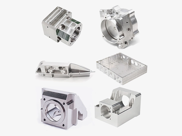 Precision 5-axis machined aluminum parts with complex geometries