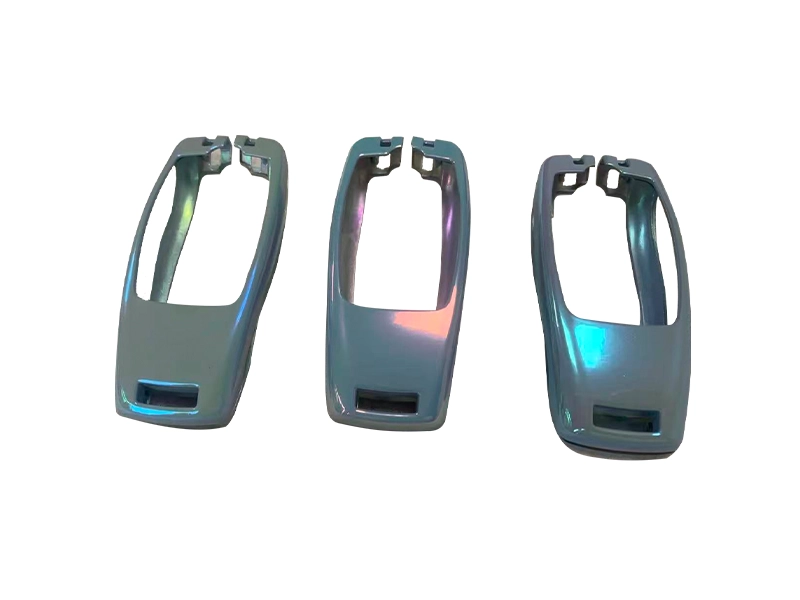 Powder-coated parts with decorative and protective surface finish