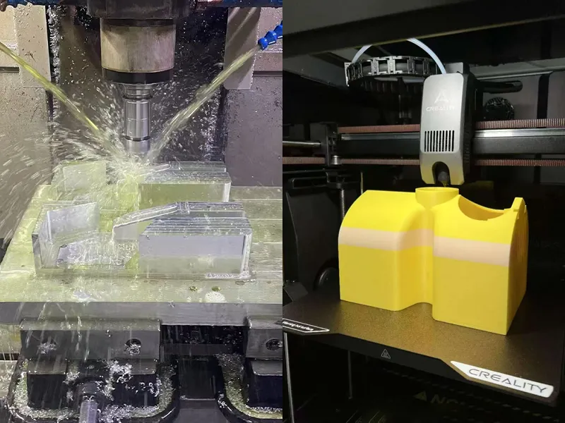 Master pattern creation for vacuum casting using CNC machining and 3D printing